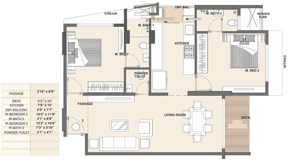 Phancode-Bliss-Floor-Plan-2-BHK-793-sqft